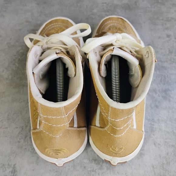 Vans X Peace Leaf Eco High Top Sneakers Womens 9.5 Mens 8 Hemp Blend Sustainable - Picture 8 of 15